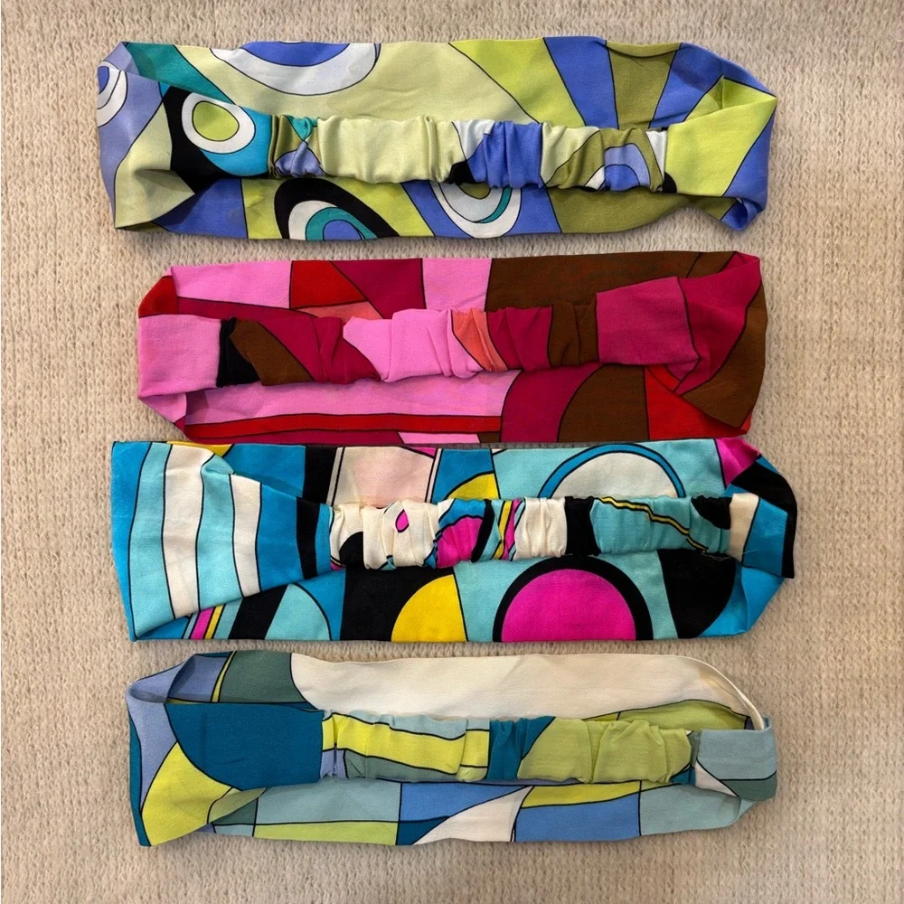 Colorful Abstract Patterned Scarves - Picture 2 of 2